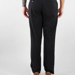 Pantalone Nero gamba dritta crop fit PA3683 9 I'M BRIAN 