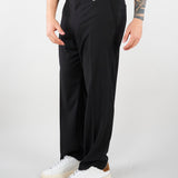 Pantalone Nero gamba dritta crop fit PA3683 9 I'M BRIAN 