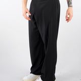 Pantalone Nero fondo ampio PA3689 9 I'M BRIAN 