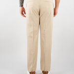 Pantalone Beige in lino con elastico PA3702 25 I'M BRIAN 