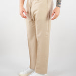 Pantalone Beige in lino con elastico PA3702 25 I'M BRIAN 