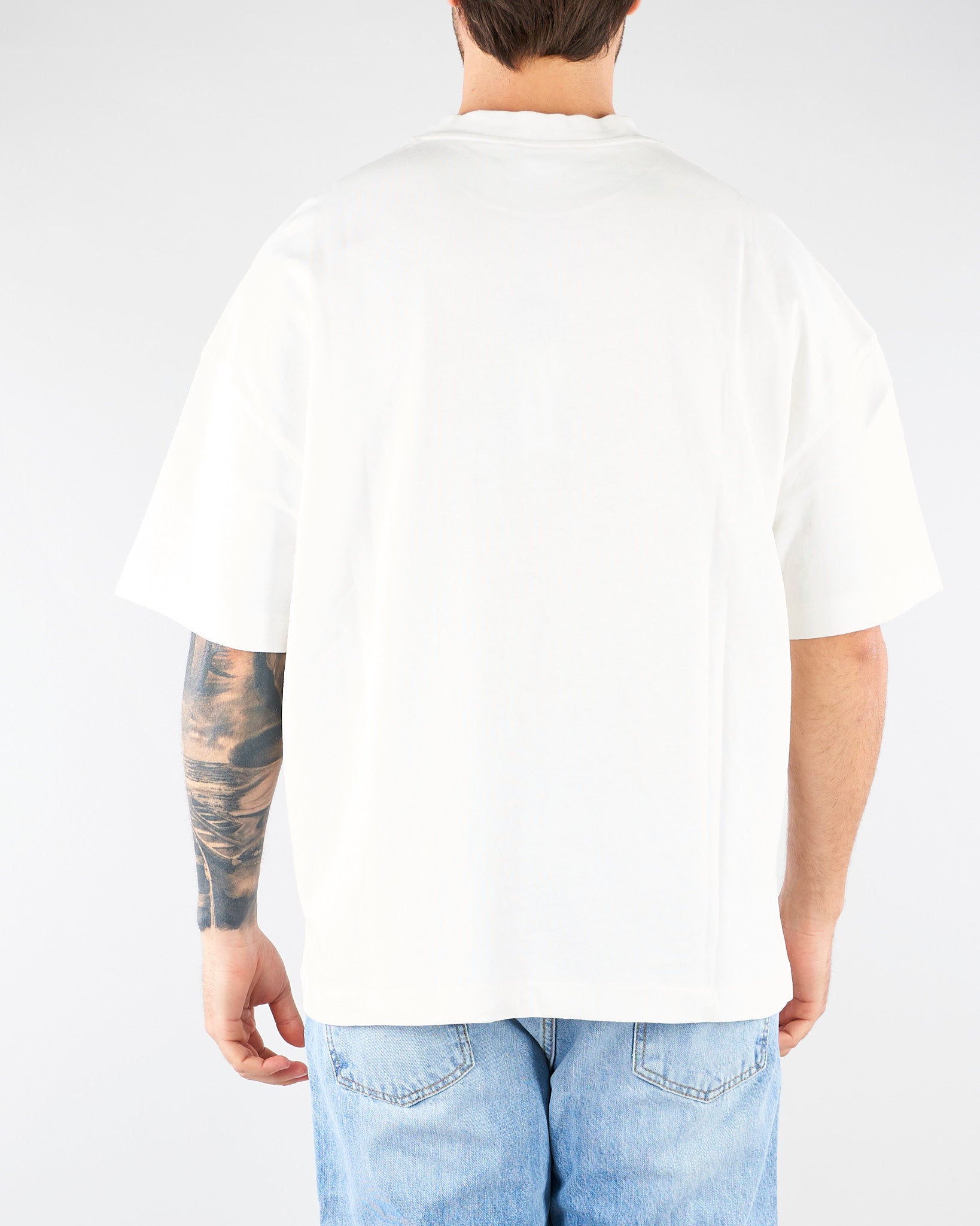 T-shirt Bianco oversize con logo TS3740 1 I'M BRIAN 