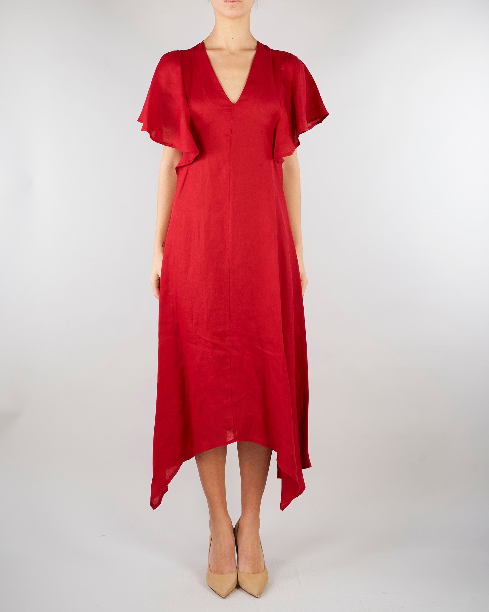 Abito Rosso in lino SP5LE042 4031 ICONA 