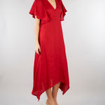 Abito Rosso in lino SP5LE042 4031 ICONA 