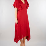 Abito Rosso in lino SP5LE042 4031 ICONA 