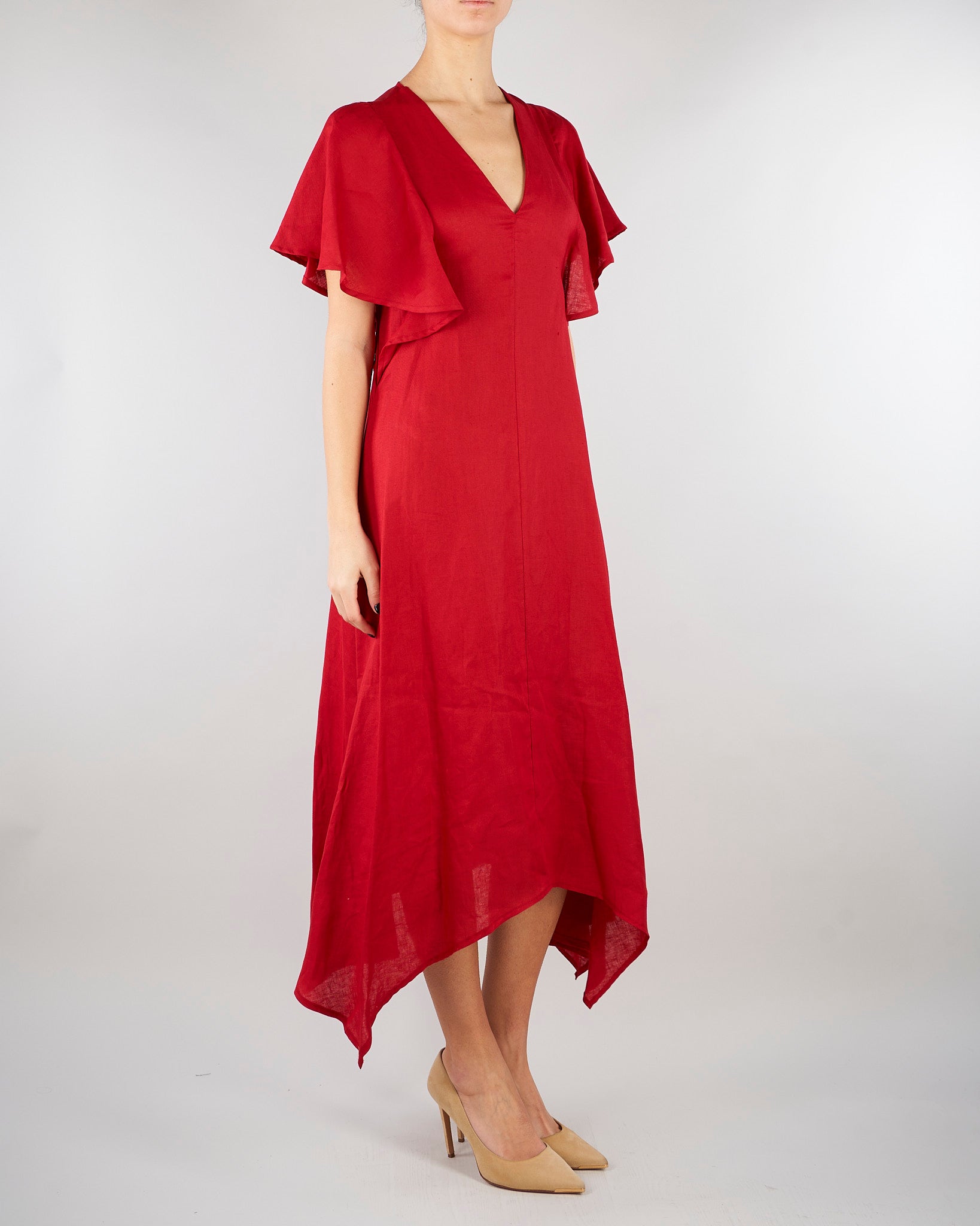 Abito Rosso in lino SP5LE042 4031 ICONA 