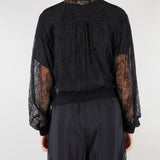 Bomber Nero in pizzo SP5LE049 0001 ICONA 