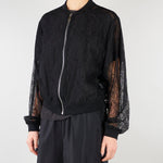 Bomber Nero in pizzo SP5LE049 0001 ICONA 