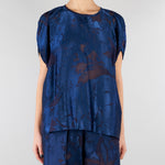 Blusa jacquard Blu SP5MR027 3000 ICONA 