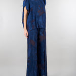 Blusa jacquard Blu SP5MR027 3000 ICONA 