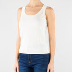 Top Panna in misto cotone e seta SP5NT001 1041 ICONA 