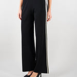 Pantalone in maglia Nero con profili a contrasto SP5NT013 0001 ICONA 