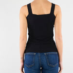 Top Nero in maglia SP5NT057 0001 ICONA 