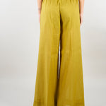 Pantalone Verde Olio wide leg in misto cotone SP5TZ010 2000 ICONA 