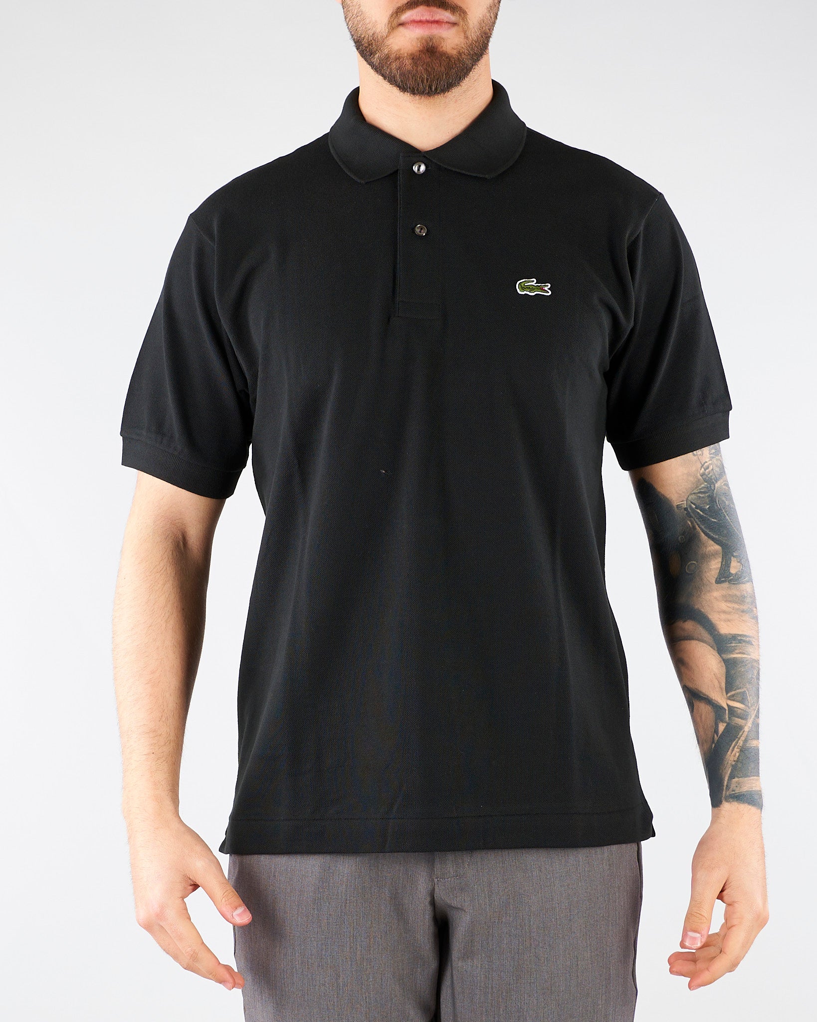 Polo Nero dal taglio classico L.12.12 Original 1212 031 LACOSTE 
