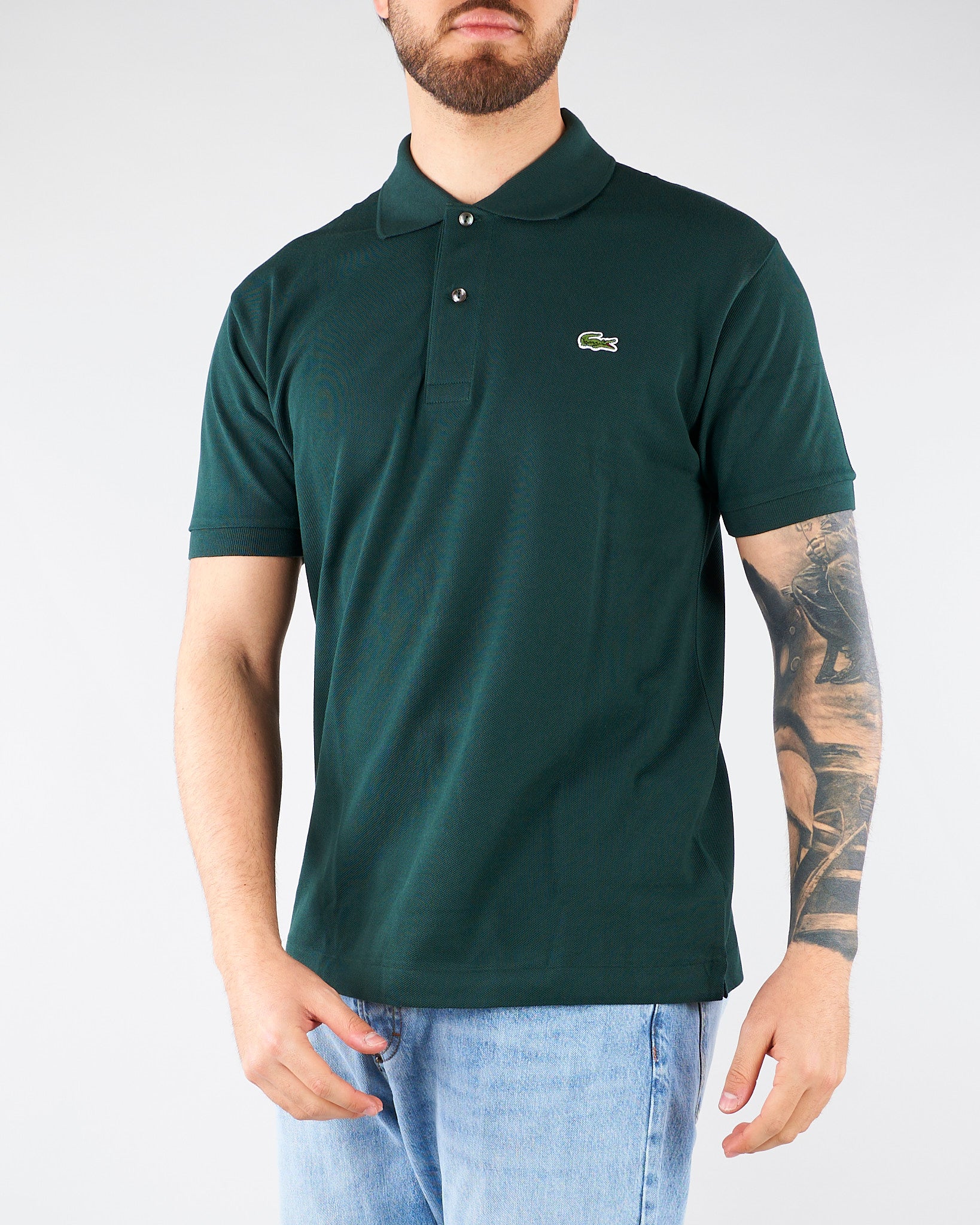 Polo Verde dal taglio classico L.12.12 Original 1212 AFK LACOSTE 