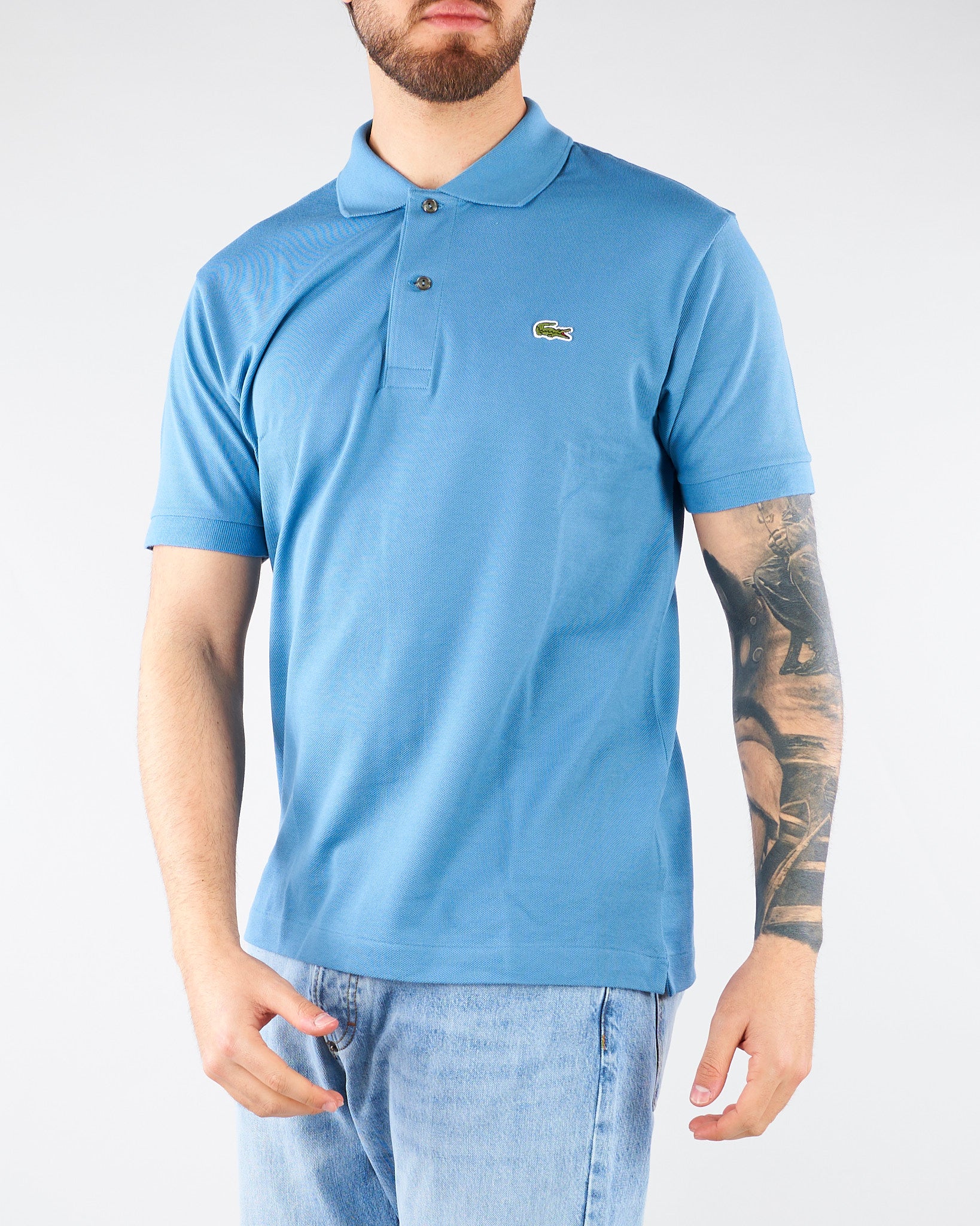 Polo Azzurro dal taglio classico L.12.12 Original 1212 JBK LACOSTE 