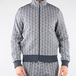 Felpa Grigio in jacquard con zip Paris SH1368 41I LACOSTE 