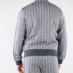 Felpa Grigio in jacquard con zip Paris SH1368 41I LACOSTE 