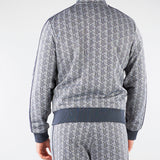 Felpa Grigio in jacquard con zip Paris SH1368 41I LACOSTE 