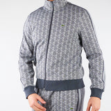 Felpa Grigio in jacquard con zip Paris SH1368 41I LACOSTE 