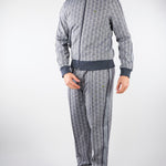 Felpa Grigio in jacquard con zip Paris SH1368 41I LACOSTE 
