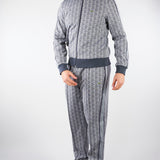 Felpa Grigio in jacquard con zip Paris SH1368 41I LACOSTE 
