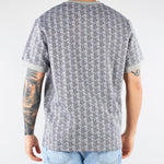 T-shirt Grigio slim fit con monogramma jacquard TH1197 41I LACOSTE 