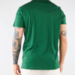 T-shirt Verde in cotone Pima TH6709 132 LACOSTE 