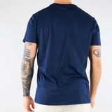 T-shirt Blu in cotone Pima TH6709 166 LACOSTE 