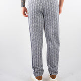 Pantalone Grigio in felpa jacquard monogram con logo XH1440 41I LACOSTE 