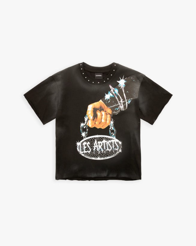 T-shirt Nero Les Artists Chain 27SSLATS1123 121 LES ARTISTS 