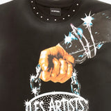T-shirt Nero Les Artists Chain 27SSLATS1123 121 LES ARTISTS 