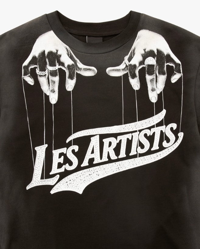 T-shirt Nero ''Les Artists Hands'' 27SSLATS1125 121 LES ARTISTS 