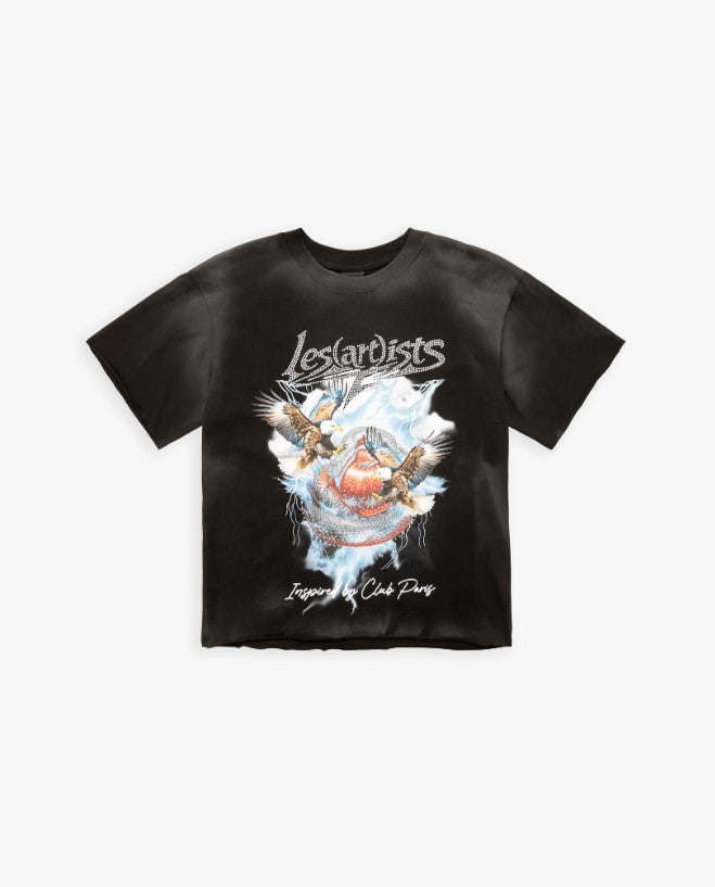 T-shirt Nero Les Artists Eagles 27SSLATS1134 121 LES ARTISTS 