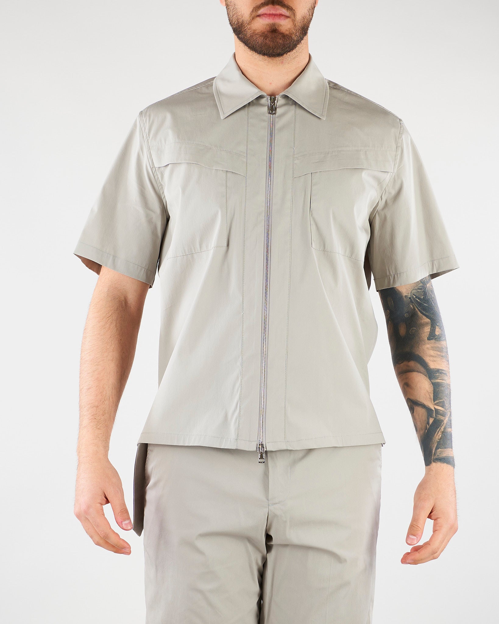Camicia Calce con zip LH26012 N016 LOW BRAND 
