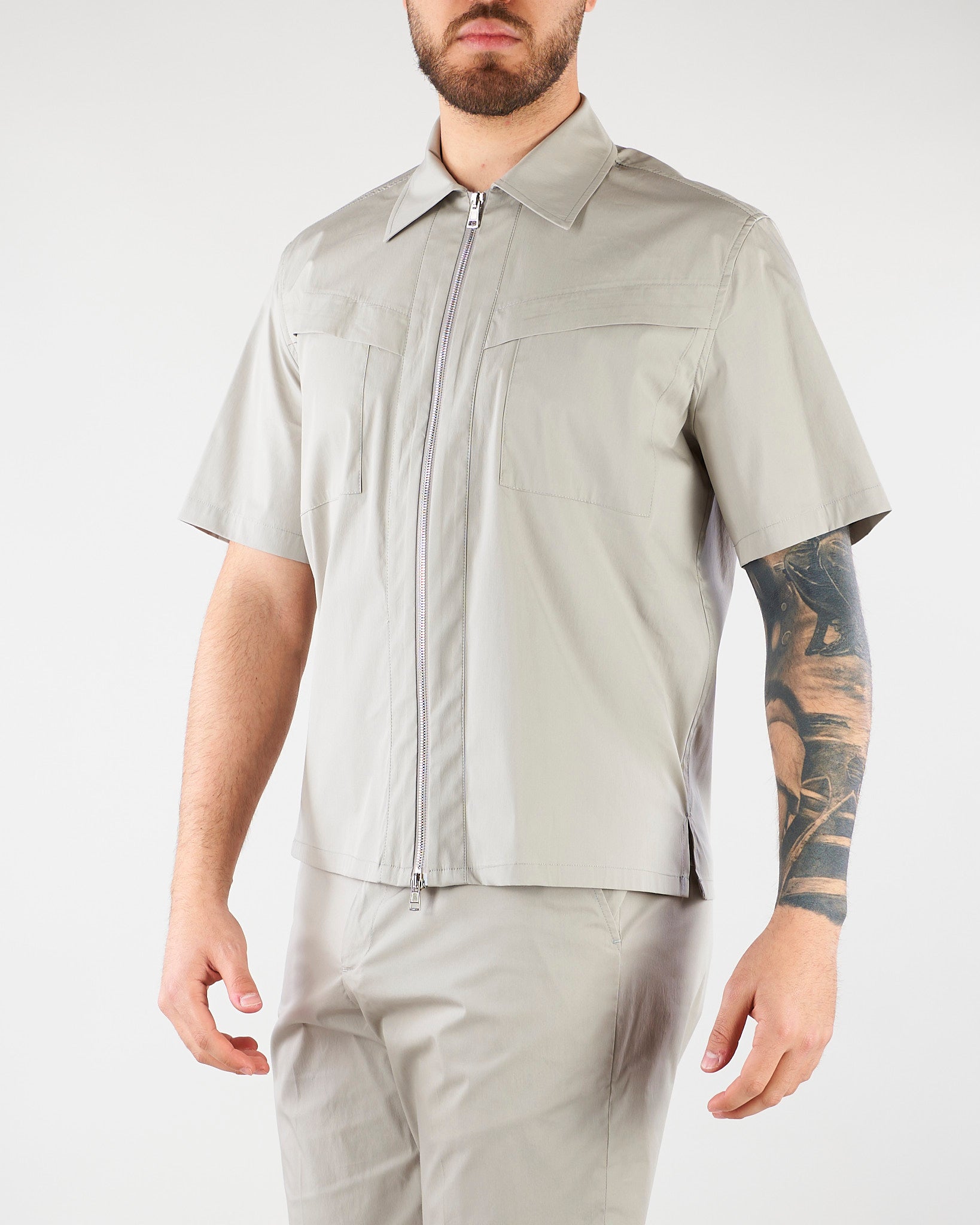 Camicia Calce con zip LH26012 N016 LOW BRAND 