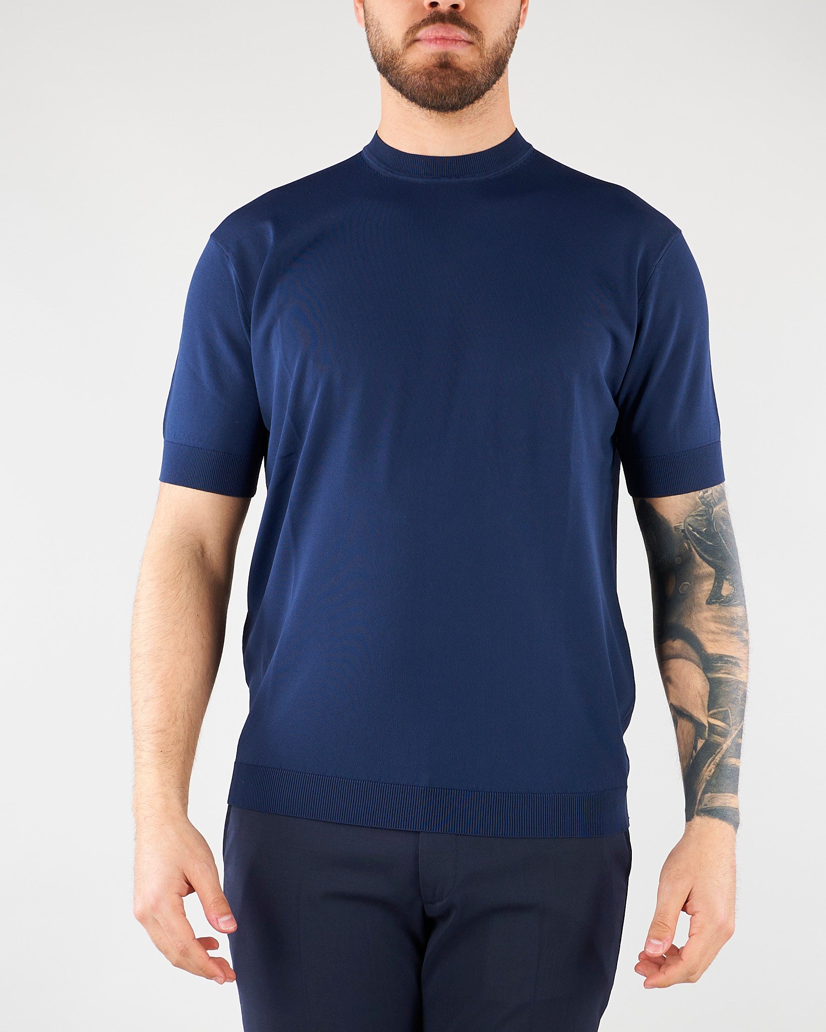 Maglia Blu in viscosa LM26001 E044 LOW BRAND 