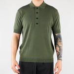 Polo Verde in maglia di viscosa LM26002 V009 LOW BRAND 