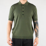Polo Verde in maglia di viscosa LM26002 V009 LOW BRAND 