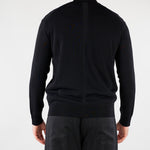 Cardigan Nero in maglia di viscosa LM26003 D001 LOW BRAND 