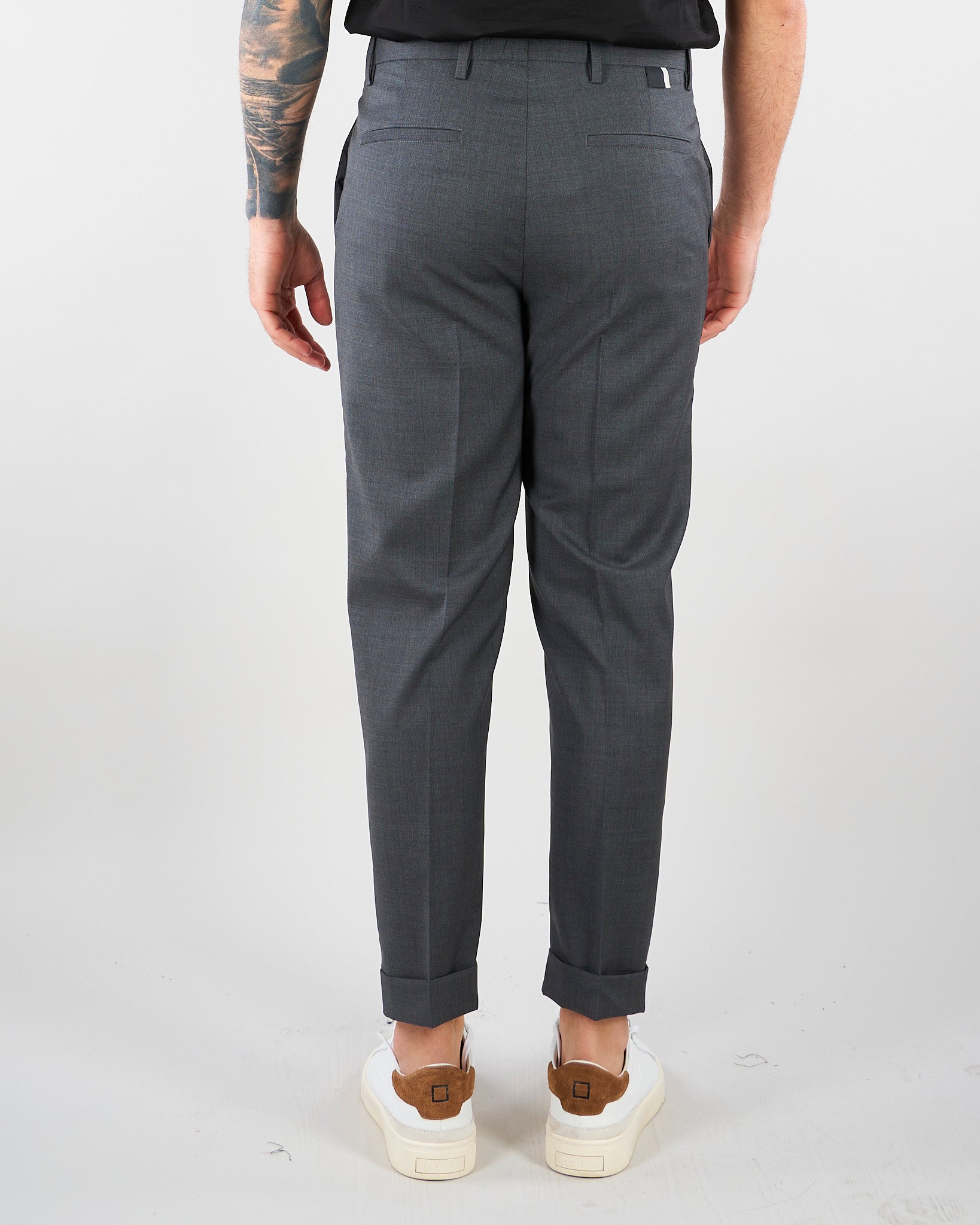 Pantalone Cooper Grigio in fresco lana LP26001 N068 LOW BRAND 