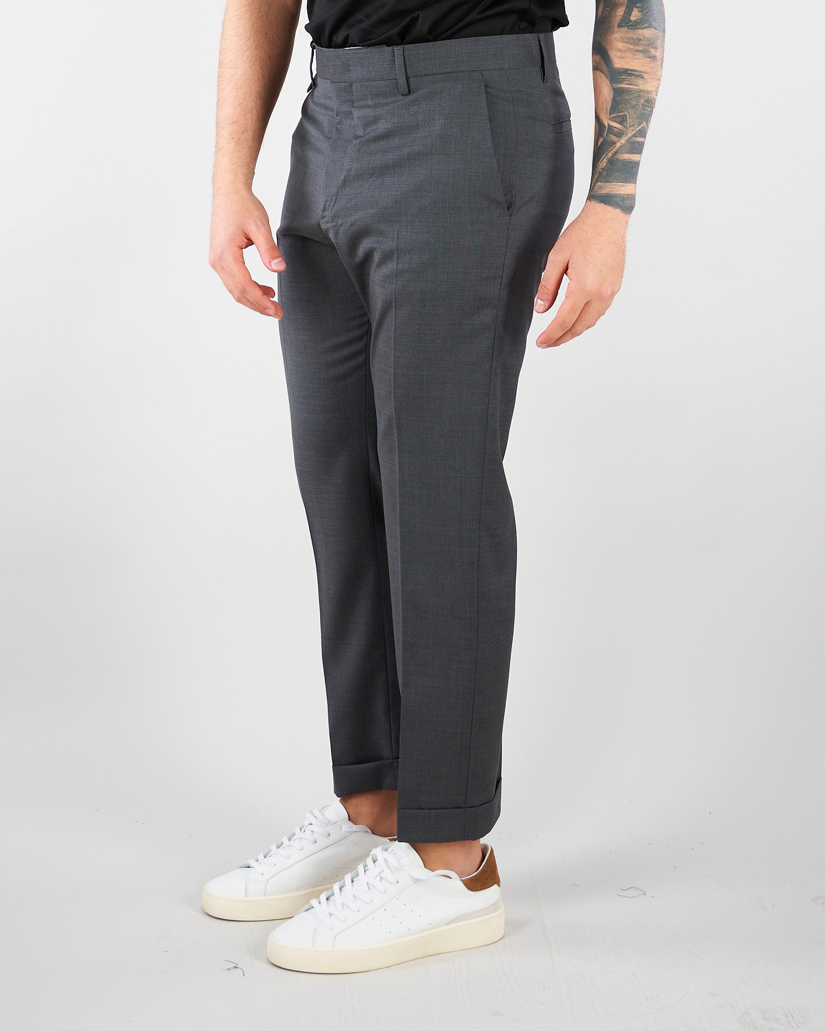 Pantalone Cooper Grigio in fresco lana LP26001 N068 LOW BRAND 