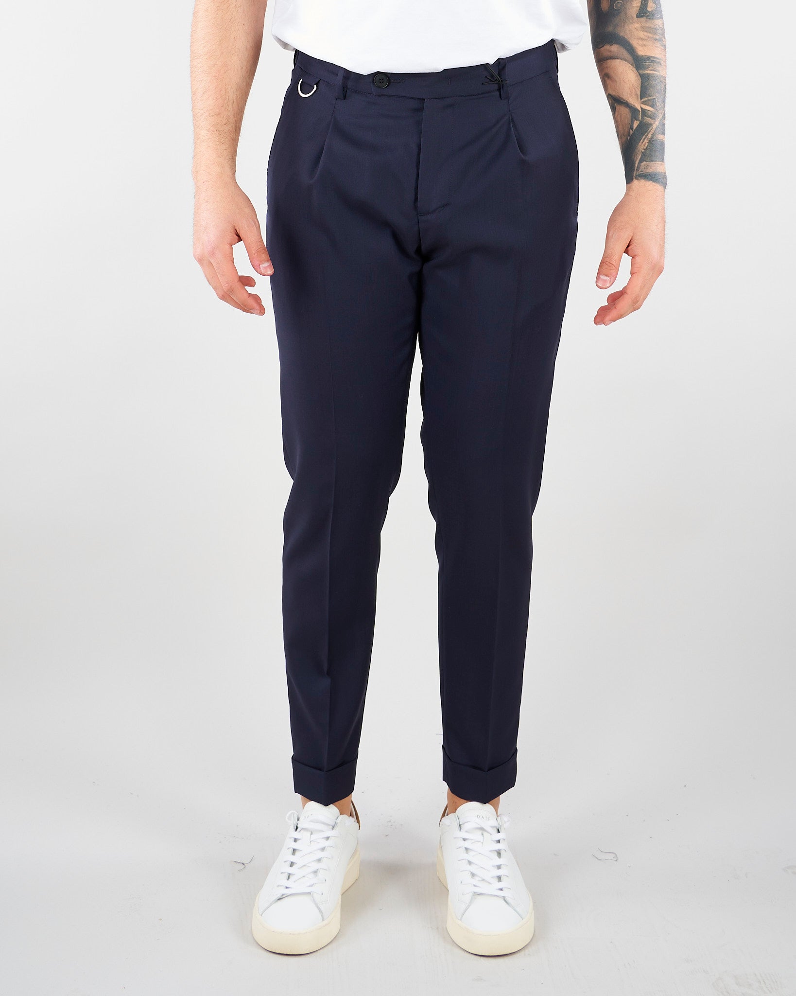 Pantalone Riviera Blu in fresco lana LP26002 E016 LOW BRAND 