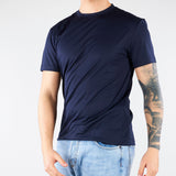 T-shirt Blu in jersey di cotone 4030M001263210 89 MANUEL RITZ 