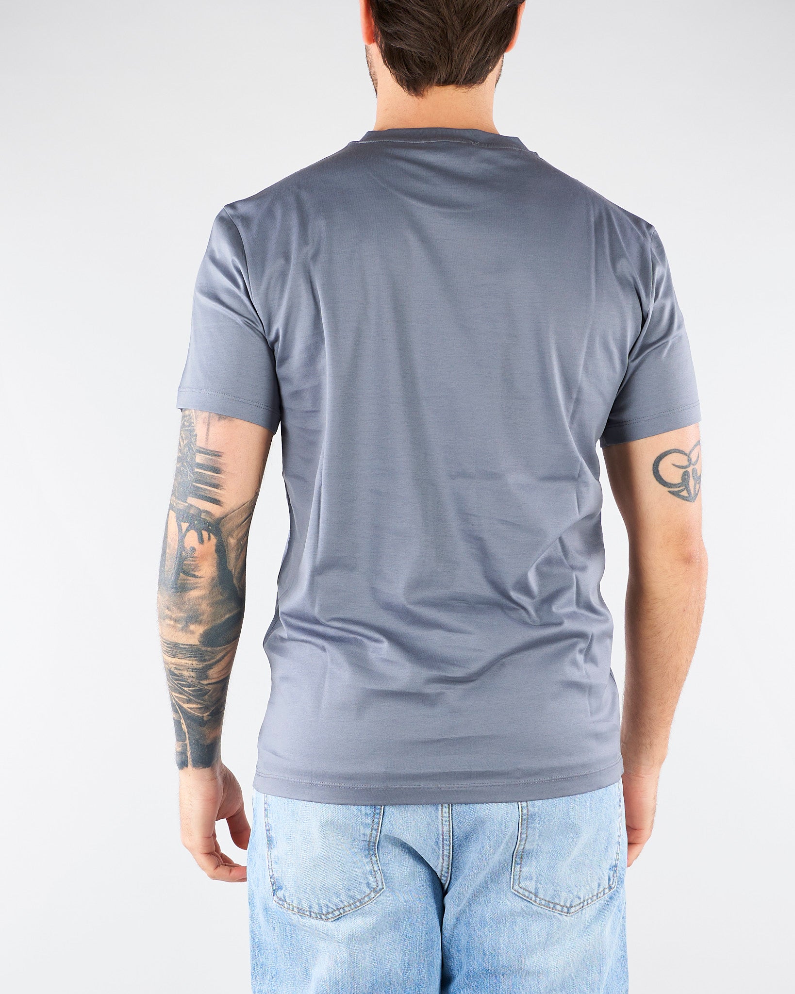 T-shirt Grigio in jersey di cotone 4030M001263210 98 MANUEL RITZ 