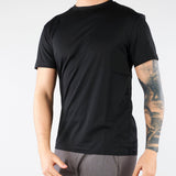 T-shirt Nero in jersey di cotone 4030M001263210 99 MANUEL RITZ 