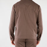 Overshirt Tortora in fresco di lana stretch 4032G2458260000 29 MANUEL RITZ 