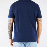 Polo Blu in pique di cotone con profili a contrasto 4032M550263265 89 MANUEL RITZ 