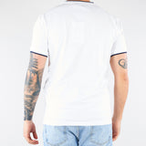 T-shirt Bianco con profili a contrasto 4032M567263286 01 MANUEL RITZ 